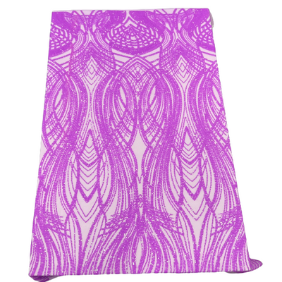 Selena Wave Stretch Sequins Fabric - Prismatic Fiber Arts