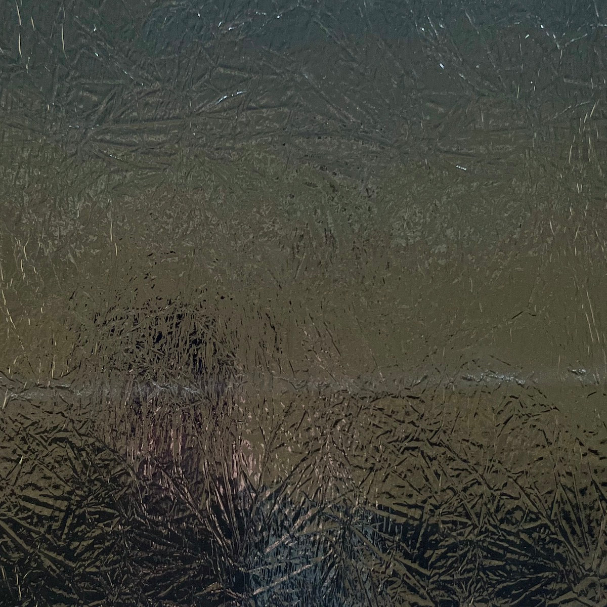 Crushed Distressed Foil Chrome Mirror Reflective Vinyl Fabric - Prismatic Fiber Arts