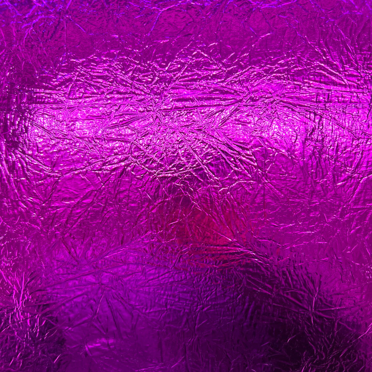Crushed Distressed Foil Chrome Mirror Reflective Vinyl Fabric - Prismatic Fiber Arts