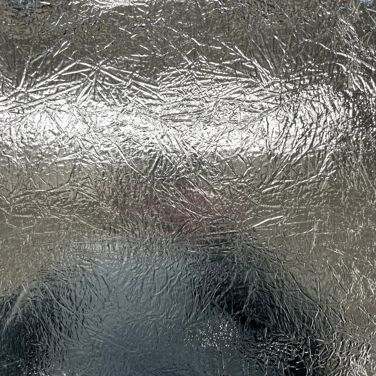Crushed Distressed Foil Chrome Mirror Reflective Vinyl Fabric - Prismatic Fiber Arts
