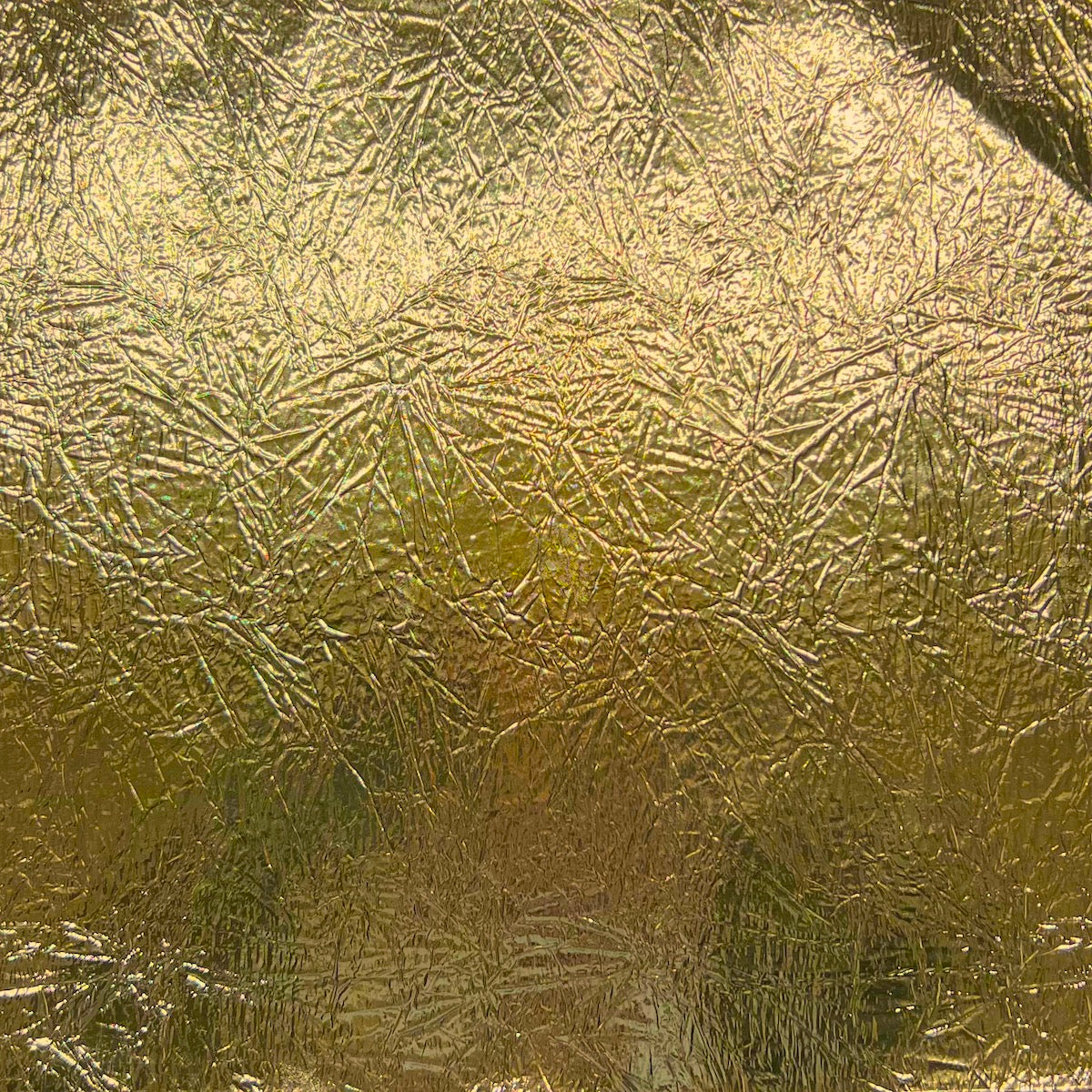 Crushed Distressed Foil Chrome Mirror Reflective Vinyl Fabric - Prismatic Fiber Arts