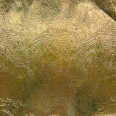 Crushed Distressed Foil Chrome Mirror Reflective Vinyl Fabric - Prismatic Fiber Arts