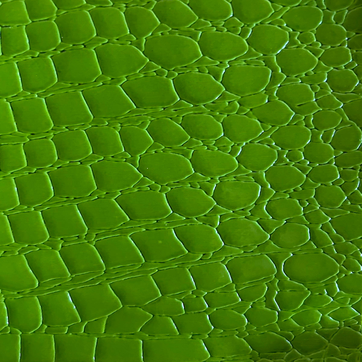 Faux Crocodile Vinyl Fabric - Prismatic Fiber Arts