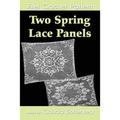 Two Spring Lace Panels Filet Crochet Pattern: Complete Instructions and Chart