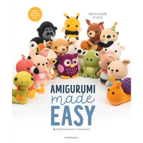 Amigurumi Made Easy: 16 Straightforward Animal Crochet Patterns - Paperback - Prismatic Fiber Arts