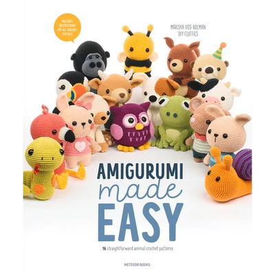 Amigurumi Made Easy: 16 Straightforward Animal Crochet Patterns - Paperback - Prismatic Fiber Arts