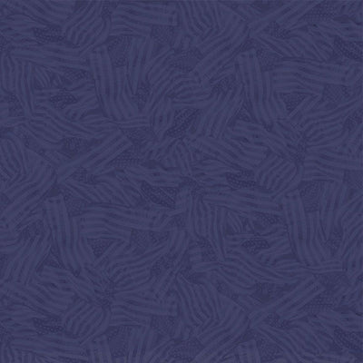 Indigo Wavy Tonal Flags Path to Freedom Cotton 44"/45" Fabric Per Yard - Prismatic Fiber Arts