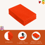 FabricLA Acrylic Felt 9"X12" Sheet Packs | Neon Orange - Prismatic Fiber Arts