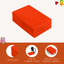 FabricLA Acrylic Felt 9"X12" Sheet Packs | Neon Orange - Prismatic Fiber Arts