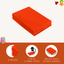 FabricLA Acrylic Felt 9"X12" Sheet Packs | Neon Orange - Prismatic Fiber Arts