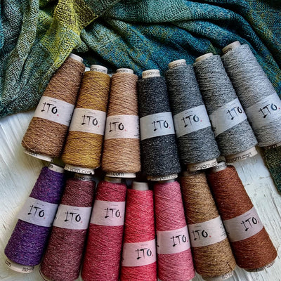 Organic Silk Noil Weaving Yarn Cone - Prismatic Fiber Arts