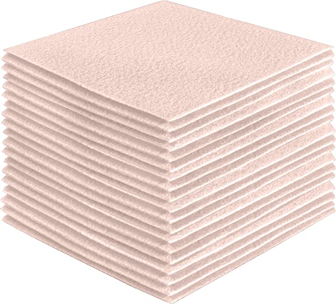 FabricLA Acrylic Felt Craft Sheet Packs – Ivory | Soft 100% Acrylic Felt Sheets for DIY & Crafts - Prismatic Fiber Arts
