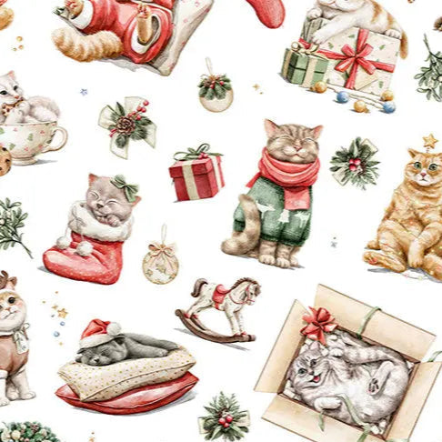 Jingle Paws Digital Cuddle Multi Fabric per yard - Prismatic Fiber Arts