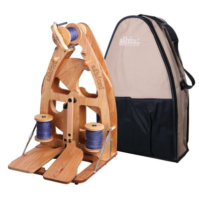 Ashford Joy Spinning Wheel 2 Double Treadle with carry bag - Prismatic Fiber Arts
