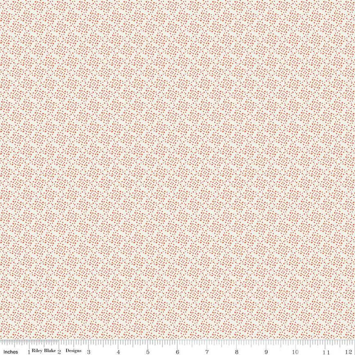 Juju's Petals Dots Cream Cotton 43"/44" Fabric Per Yard - Prismatic Fiber Arts