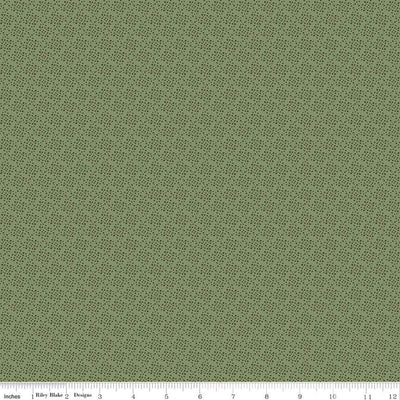 Juju's Petals Dots Green Cotton 43"/44" Fabric Per Yard - Prismatic Fiber Arts
