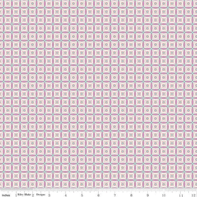 Juju's Petals Mosaic Lilac Cotton 43"/44" Fabric Per Yard - Prismatic Fiber Arts