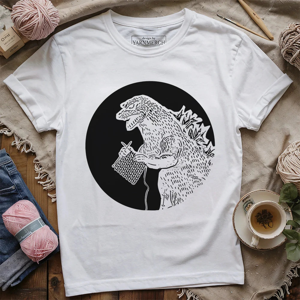 Knitzilla T-shirt - Prismatic Fiber Arts