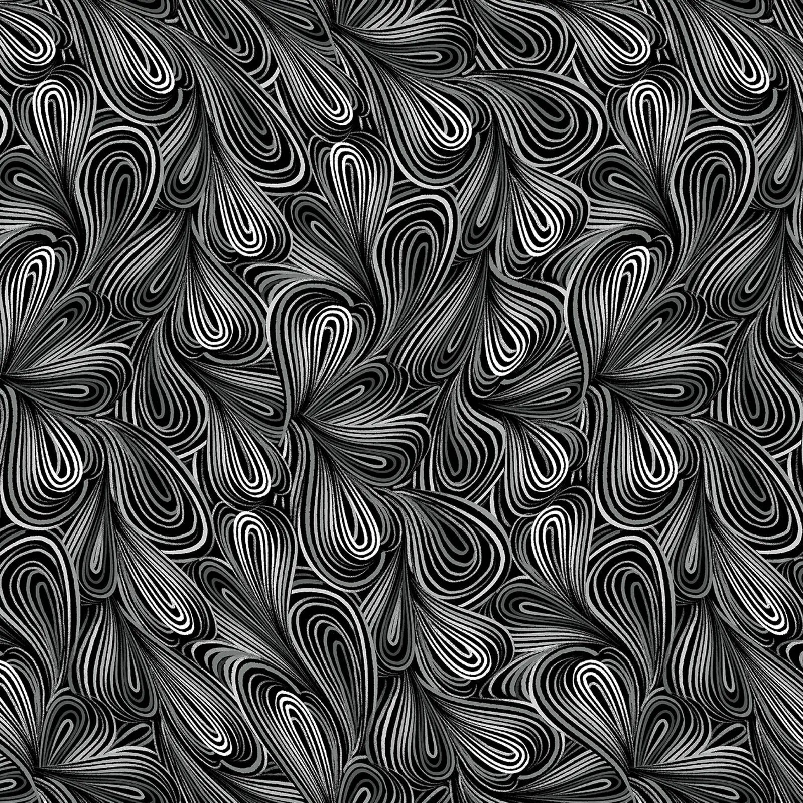 Gray Color Flow Cotton Wideback Fabric per yard - Prismatic Fiber Arts