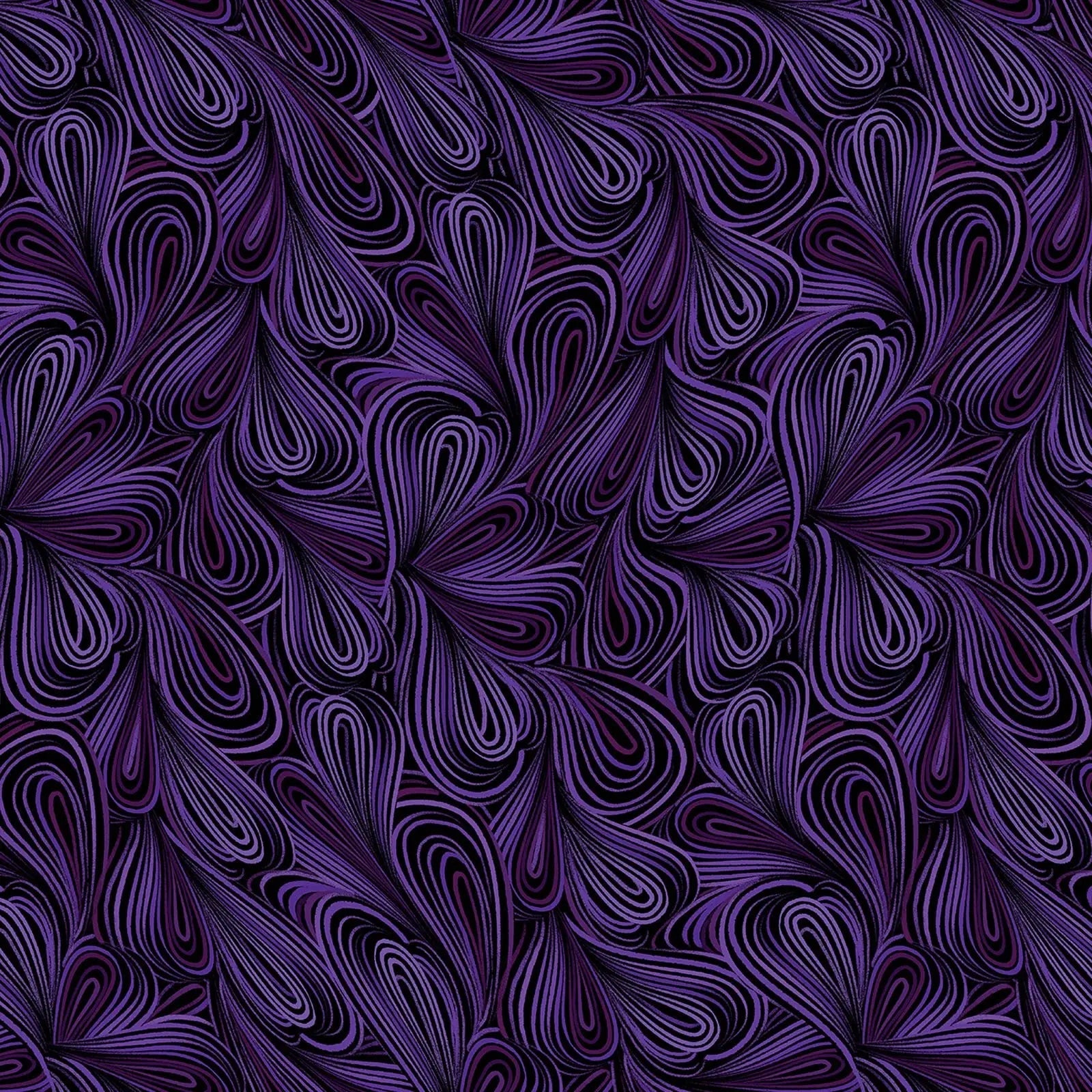 Purple Color Flow Cotton Wideback Fabric Per Yard - Prismatic Fiber Arts