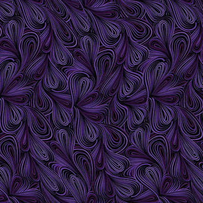 Purple Color Flow Cotton Wideback Fabric Per Yard - Prismatic Fiber Arts