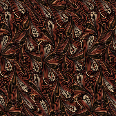 Brown Color Flow Cotton Wideback Fabric Per Yard - Prismatic Fiber Arts