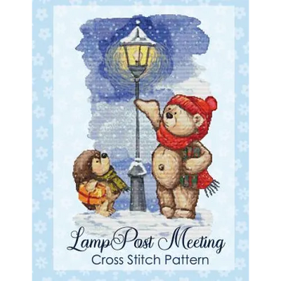 LampPost Meeting Cross Stitch Pattern