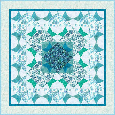 Aquarius Foundation Piecing Panel by Kimberly Jahnz - 58" x 58" - Prismatic Fiber Arts
