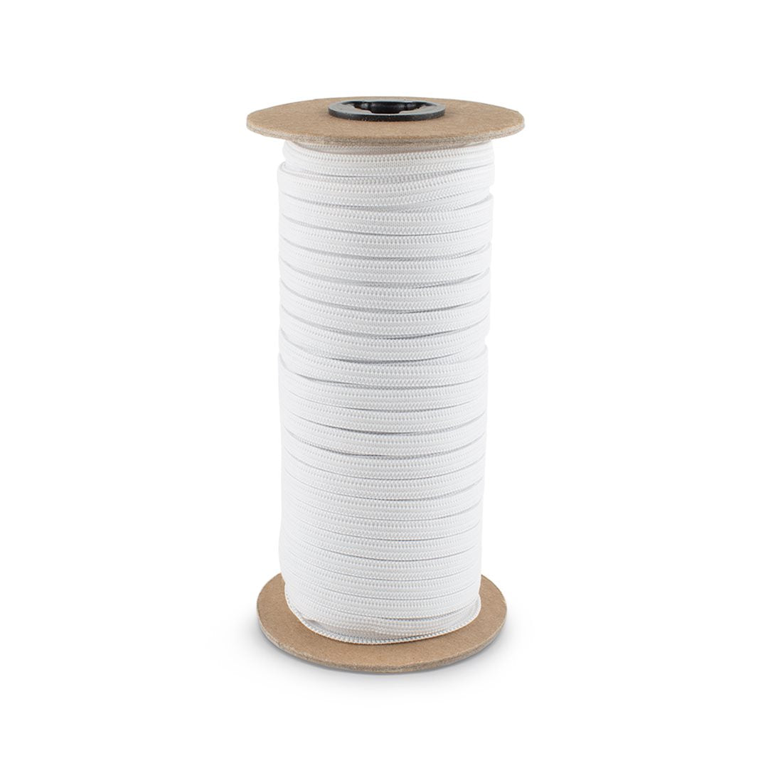 1/2" White Knitted Elastic Band - Case of 30 Rolls - 4,320 Yards - Prismatic Fiber Arts