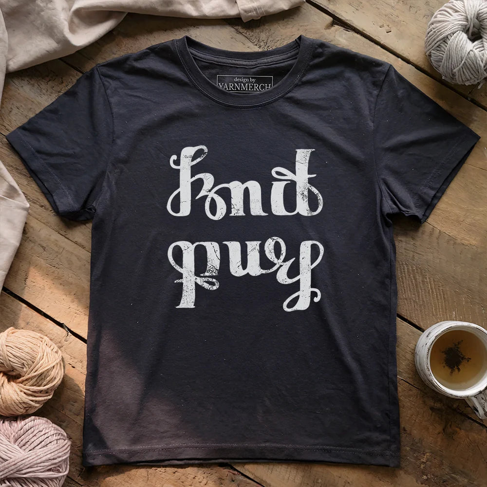 Knit Purl T-shirt - Prismatic Fiber Arts