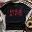 Knitflix And Chill T-shirt - Prismatic Fiber Arts
