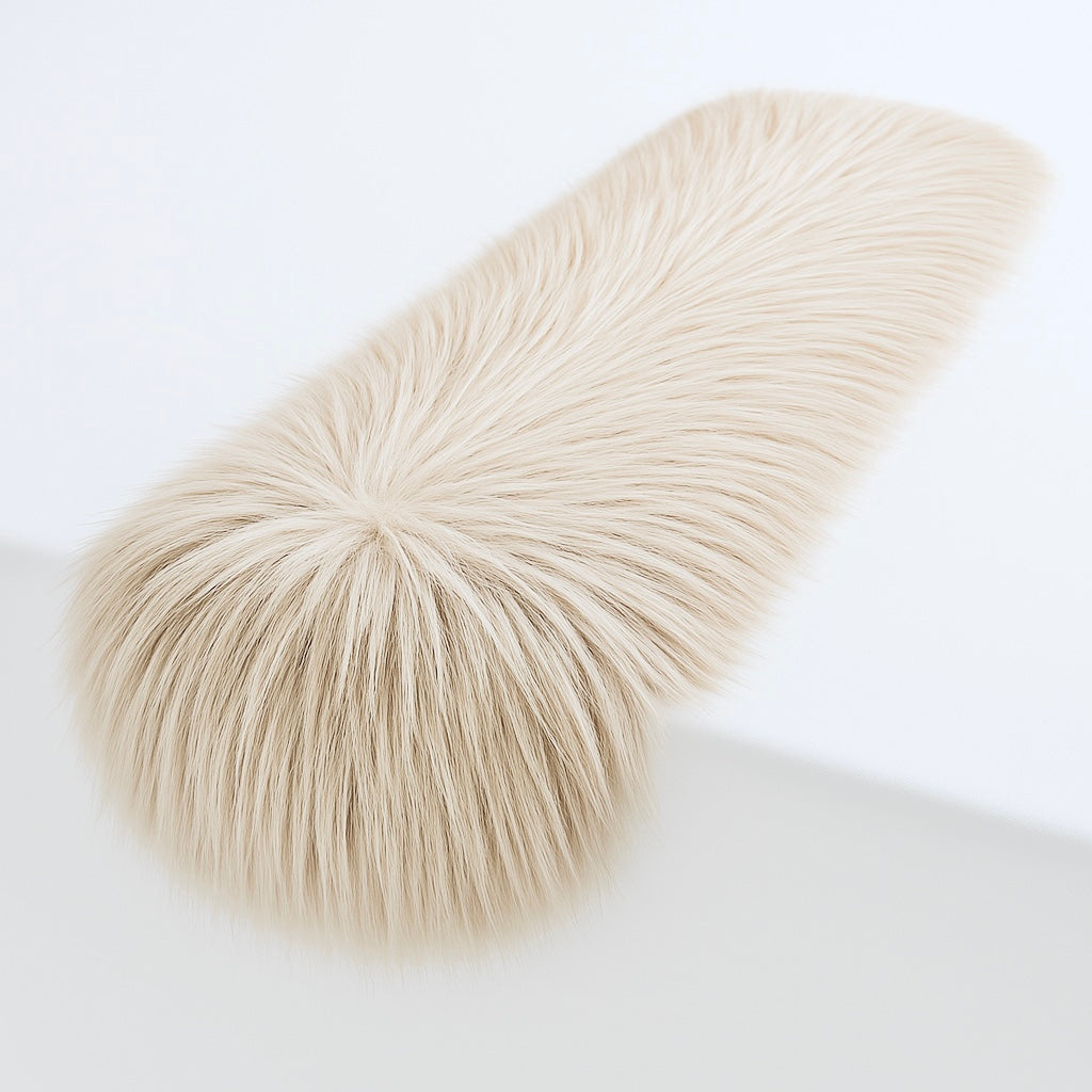 Faux Fur Table Runners – Elegant Decor for Every Occasion - Latte - Prismatic Fiber Arts