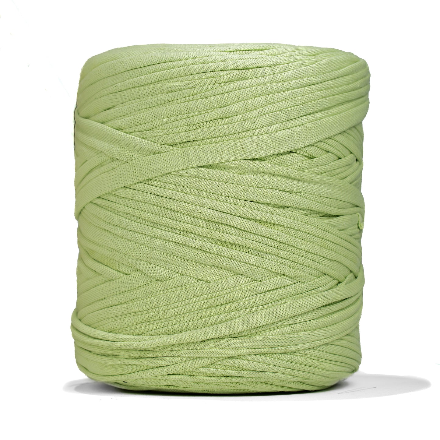 Recycled T-Shirt Fabric Yarn - Lime Green Color - Prismatic Fiber Arts