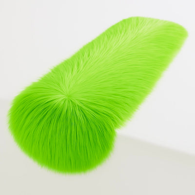 Faux Fur Table Runners – Elegant Decor for Every Occasion - Lime Green - Prismatic Fiber Arts