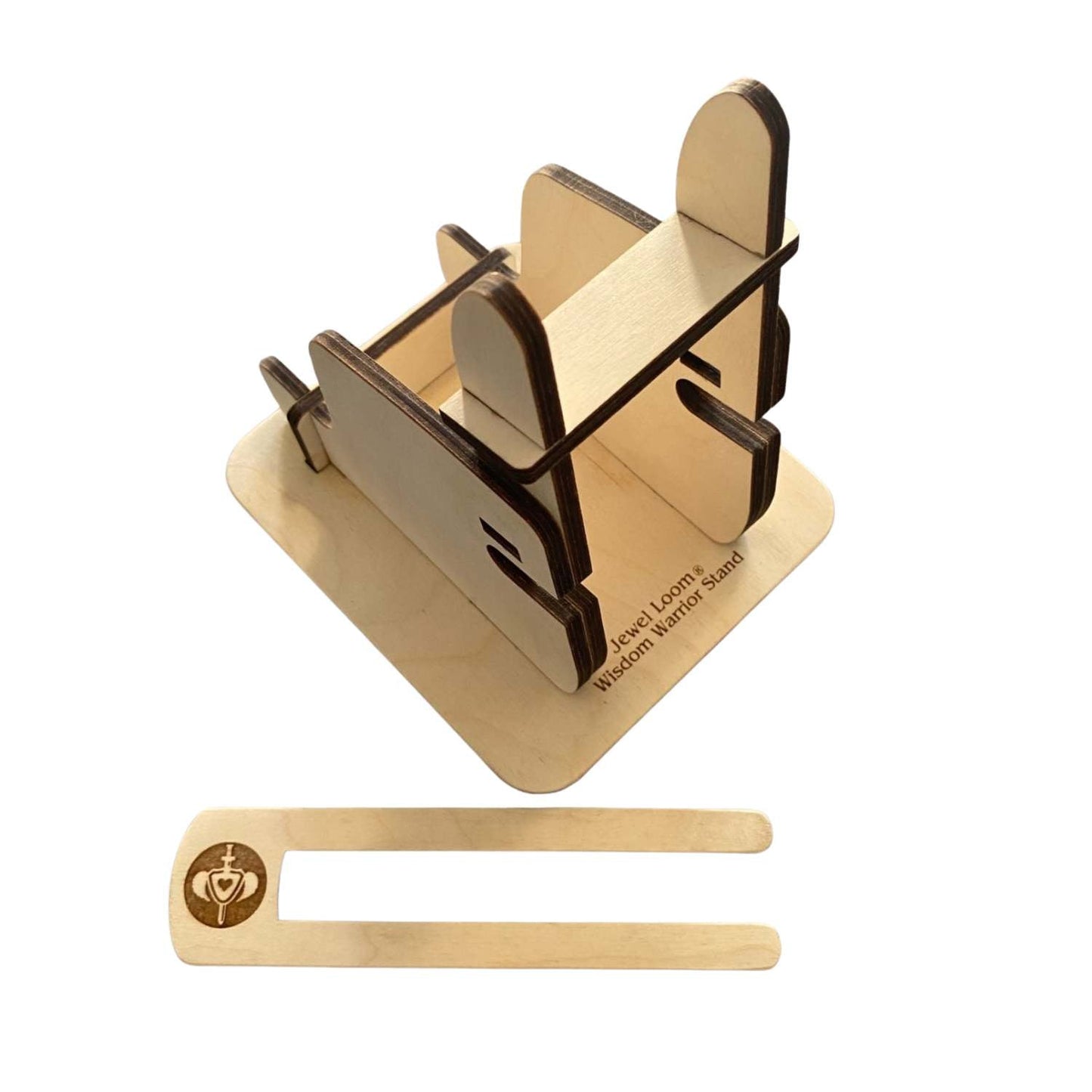 Jewel Loom Bead Weaving Loom Stand for Upright Wood Bead Loom Wisdom Warrior - Prismatic Fiber Arts