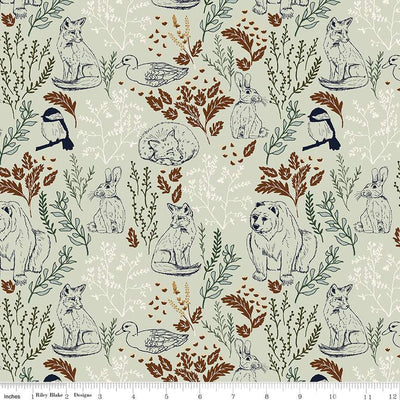 Let's Wander Main Mist Cotton 43"/44" Fabric Per Yard - Prismatic Fiber Arts
