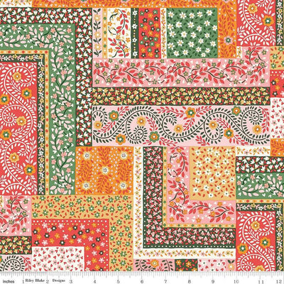 Liberty Tudor Celebration Patchwork Scarves 01667442B 44"/45" Fabric Per Yard - Prismatic Fiber Arts
