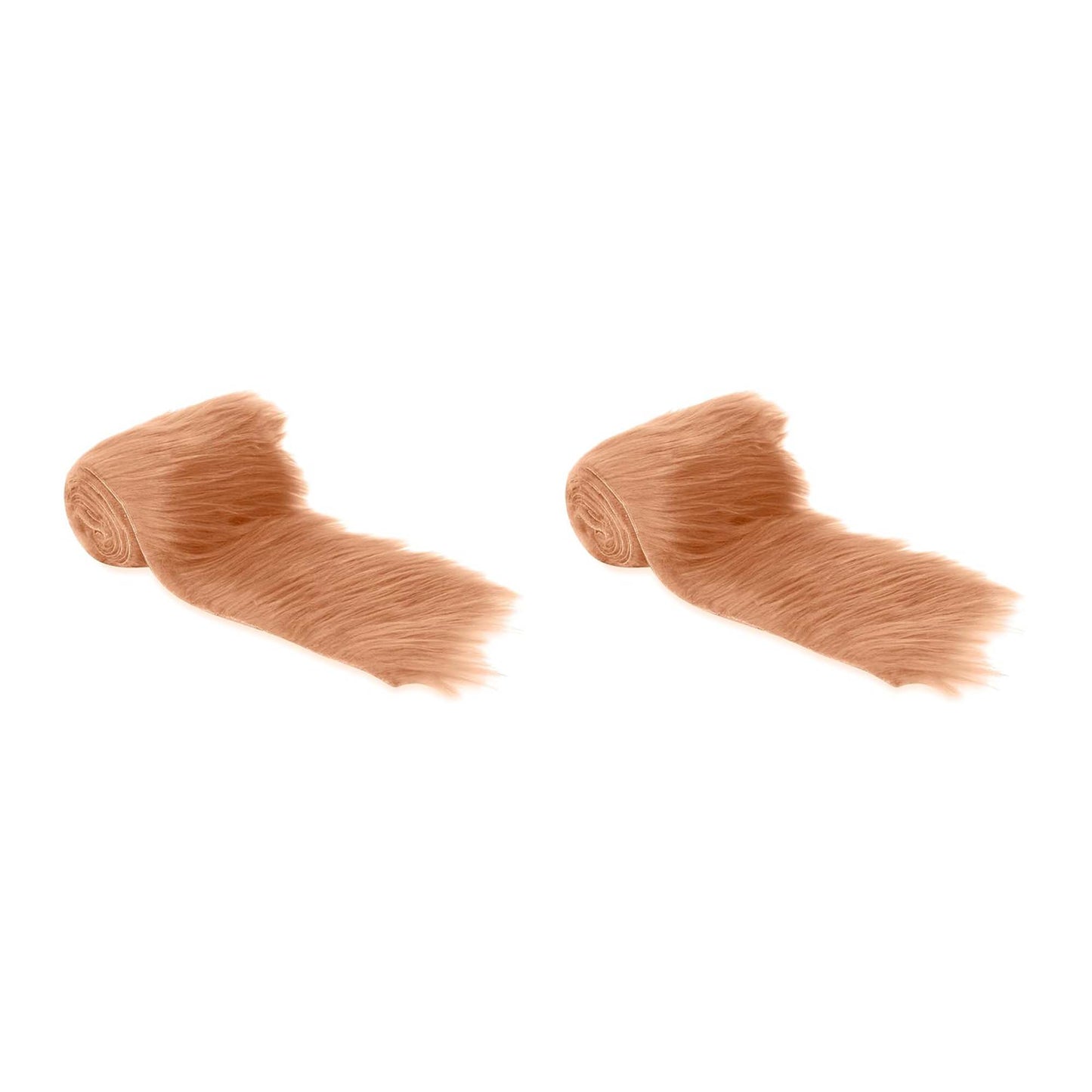 FabricLA Mohair Shaggy Faux Fur Fabric - Pre Cut Strips | Trim Ribbon | DIY Craft, Hobby, Costume, Decoration - Pack of 2 - Prismatic Fiber Arts