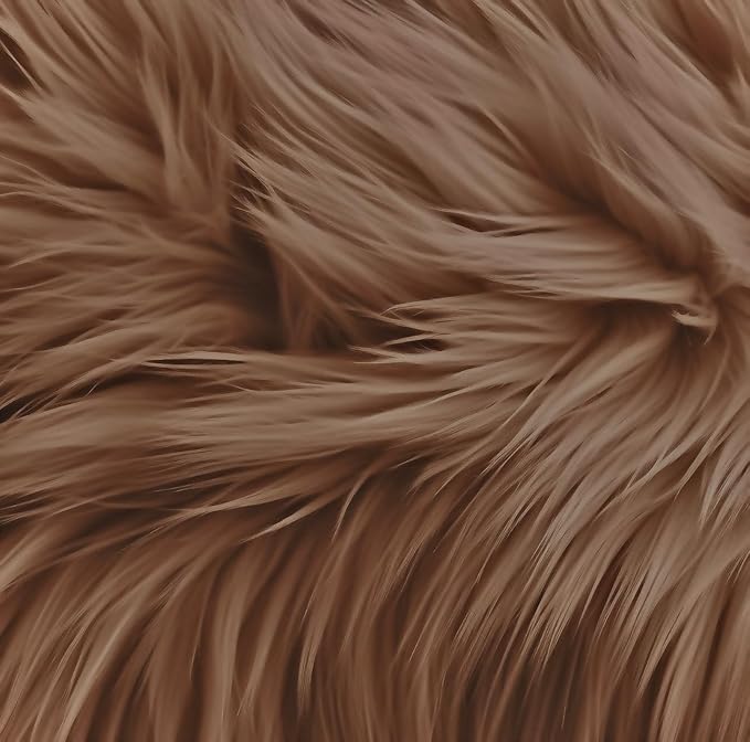 Luxurious Shaggy Faux Fur Tablecloth | Elegant Faux Fur for Dining Table by FabricLA - Prismatic Fiber Arts