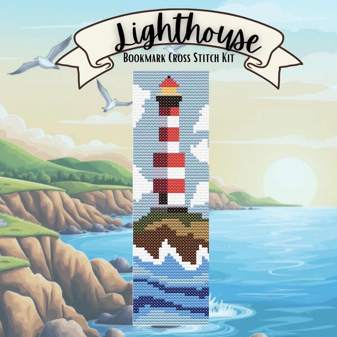 Lighthouse Bookmark - Prismatic Fiber Arts