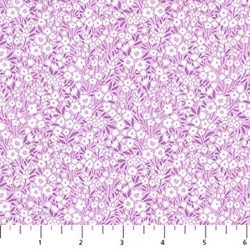 Lilac Flora Vista Pocket Posies Cotton 44"/45" Fabric Per Yard - Prismatic Fiber Arts