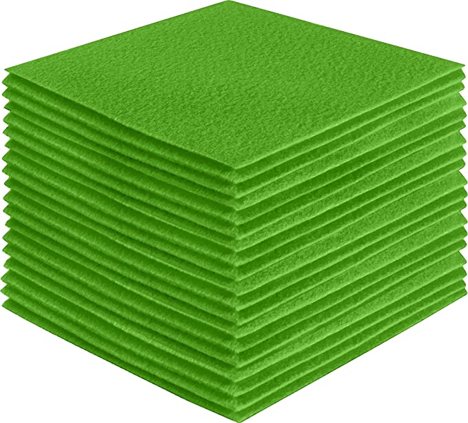 FabricLA Acrylic Felt Craft Sheet Packs – Lime | Soft 100% Acrylic Felt Sheets for DIY & Crafts - Prismatic Fiber Arts