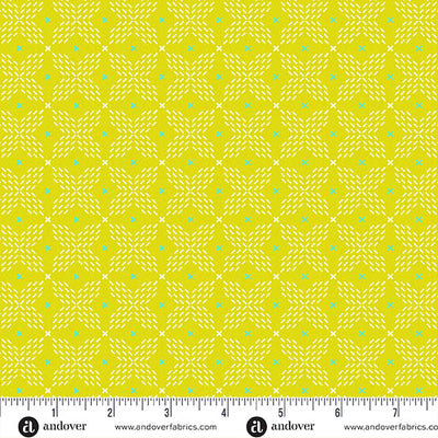 Limeaid Double Crossed Color Pop Playground Cotton 44"/45" Fabric Per Yard - Prismatic Fiber Arts