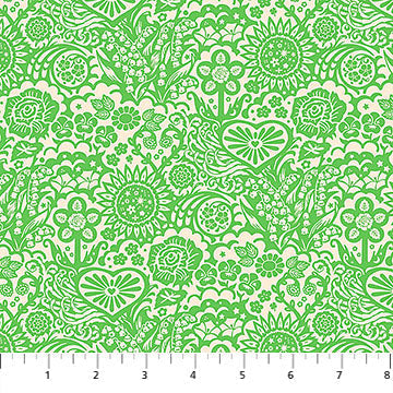 Little Heaven Verdant Yesterday Cotton 44"/45" Fabric Per Yard - Prismatic Fiber Arts