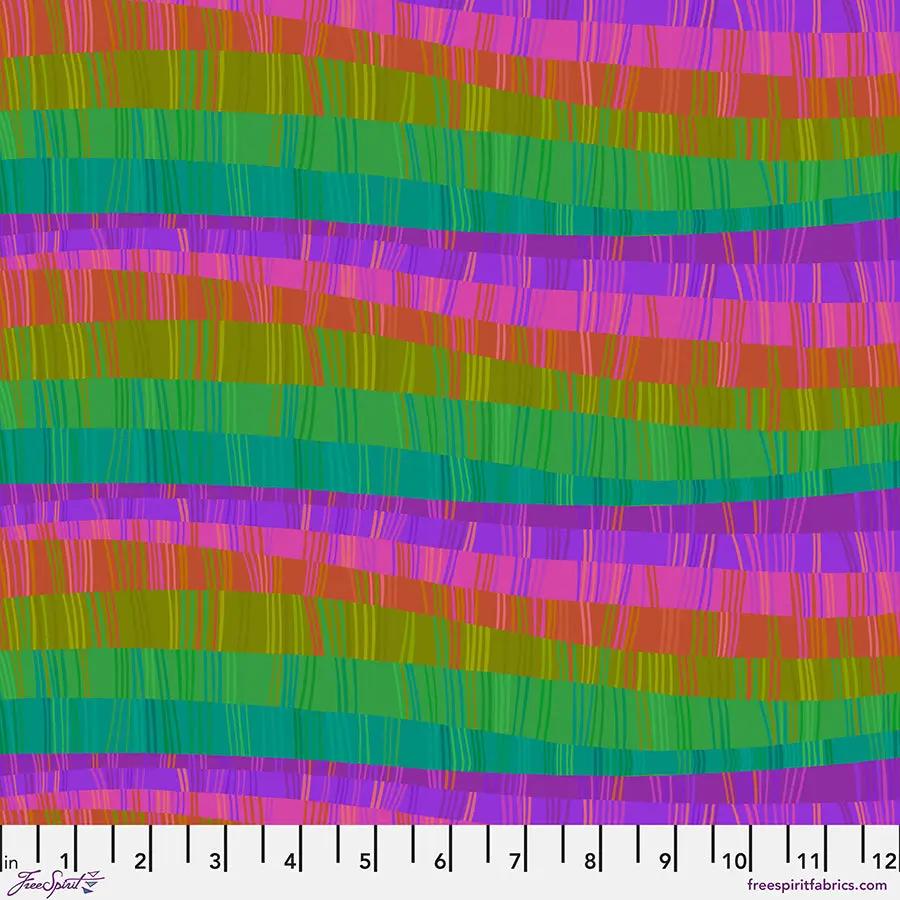 Love Stripe Multi Cotton 44"/45" Fabric Per Yard - Prismatic Fiber Arts