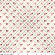Love You Always Floral Plaid Cream Cotton 43"/44" Fabric Per Yard - Prismatic Fiber Arts