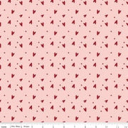 Love You Always Hearts Pink Cotton 43"/44" Fabric Per Yard - Prismatic Fiber Arts