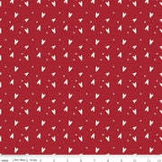 Love You Always Hearts Red Cotton 43"/44" Fabric Per Yard - Prismatic Fiber Arts