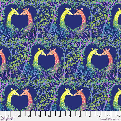 Love in the Trees Blue Cotton 44"/45" Fabric Per Yard - Prismatic Fiber Arts