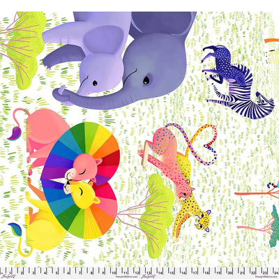 Love in the Wild Panel Cotton 44"/45" Fabric Per Yard - Prismatic Fiber Arts
